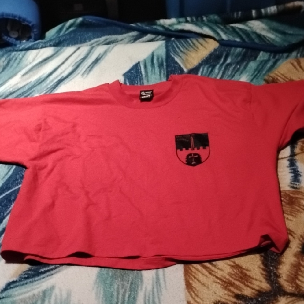 Men's Red Vintage XL Single Stitch Camelot Fantasy Sword Shirt Screen Stars Tag